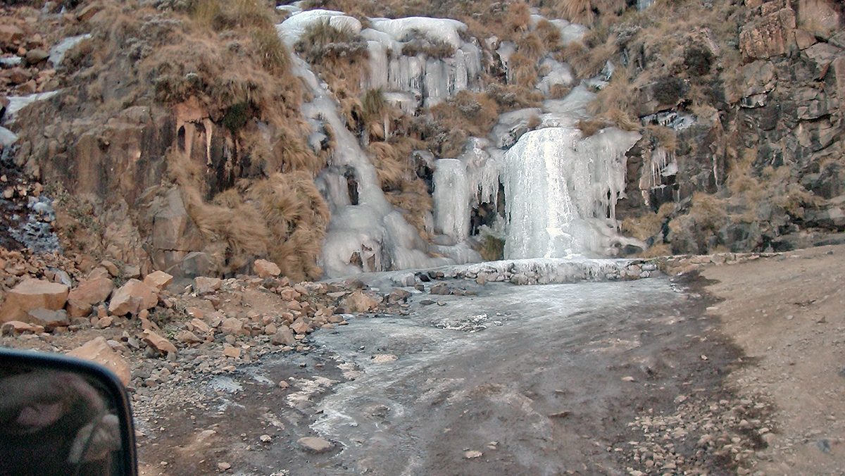 Sani Pass in winter