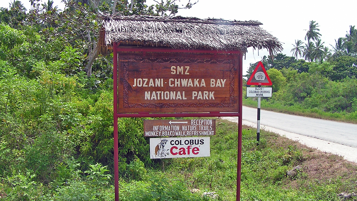 Jozani NP entrance