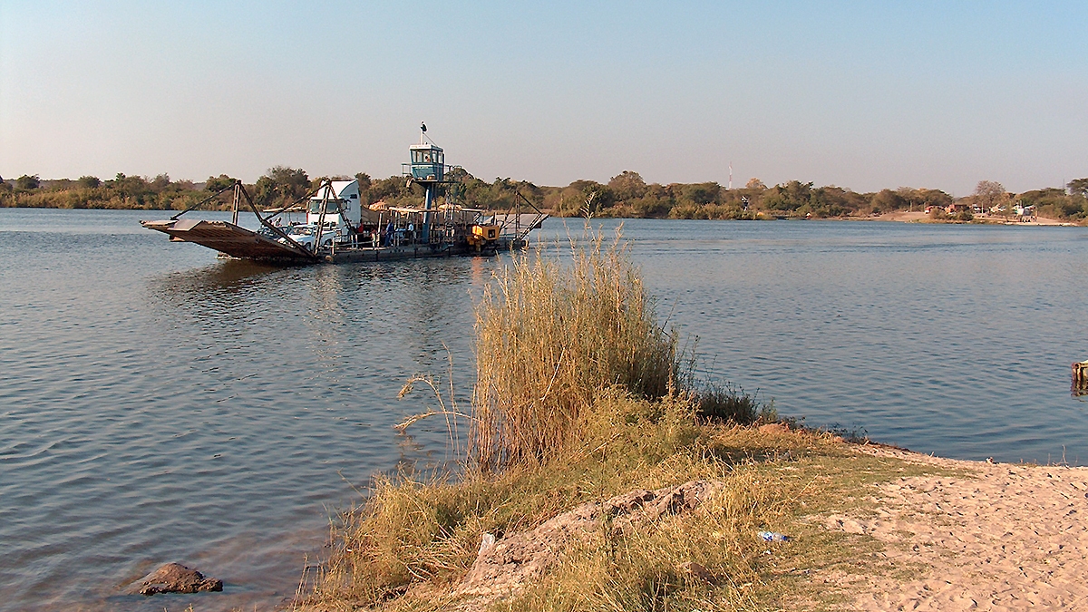Kazungula Ferry across the Zambezi River