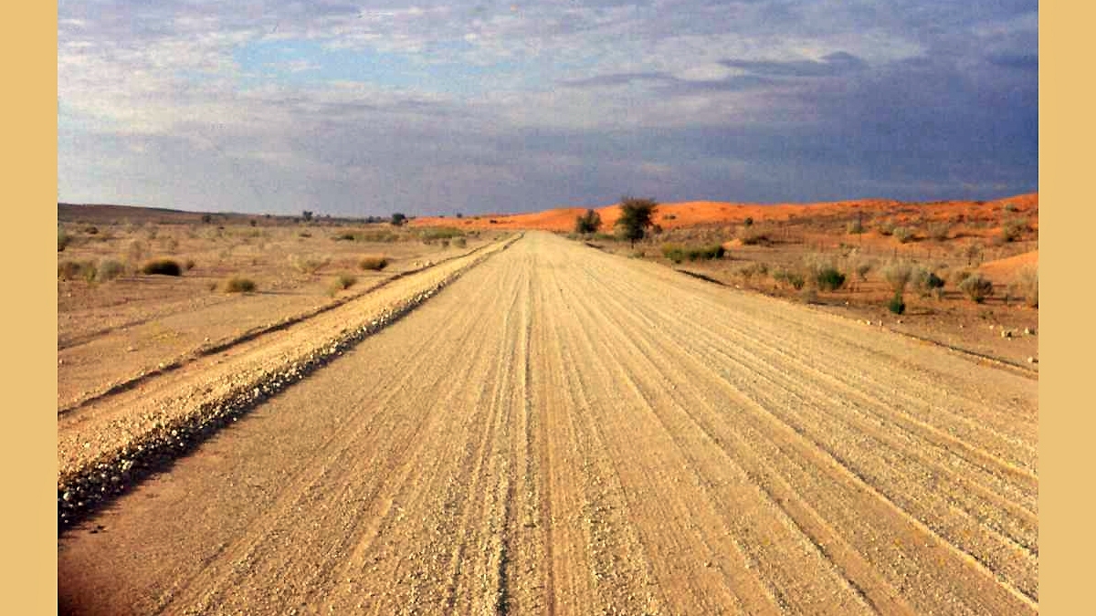 Access road south of Kalahari Gemsbok National Park