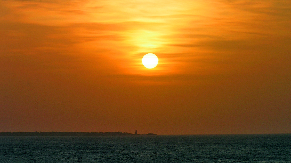 Sunset over Tumbatu Island