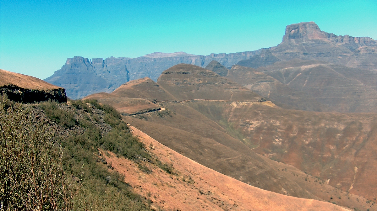 Road to The Sentinel car park, Drakensberg, South Africa