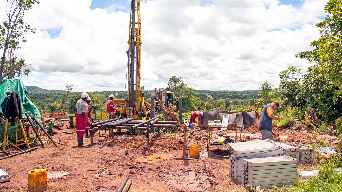 An active drilling site