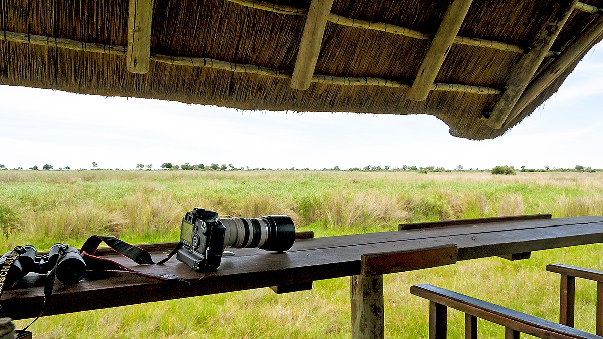 Game-viewing hide at Lebala Camp