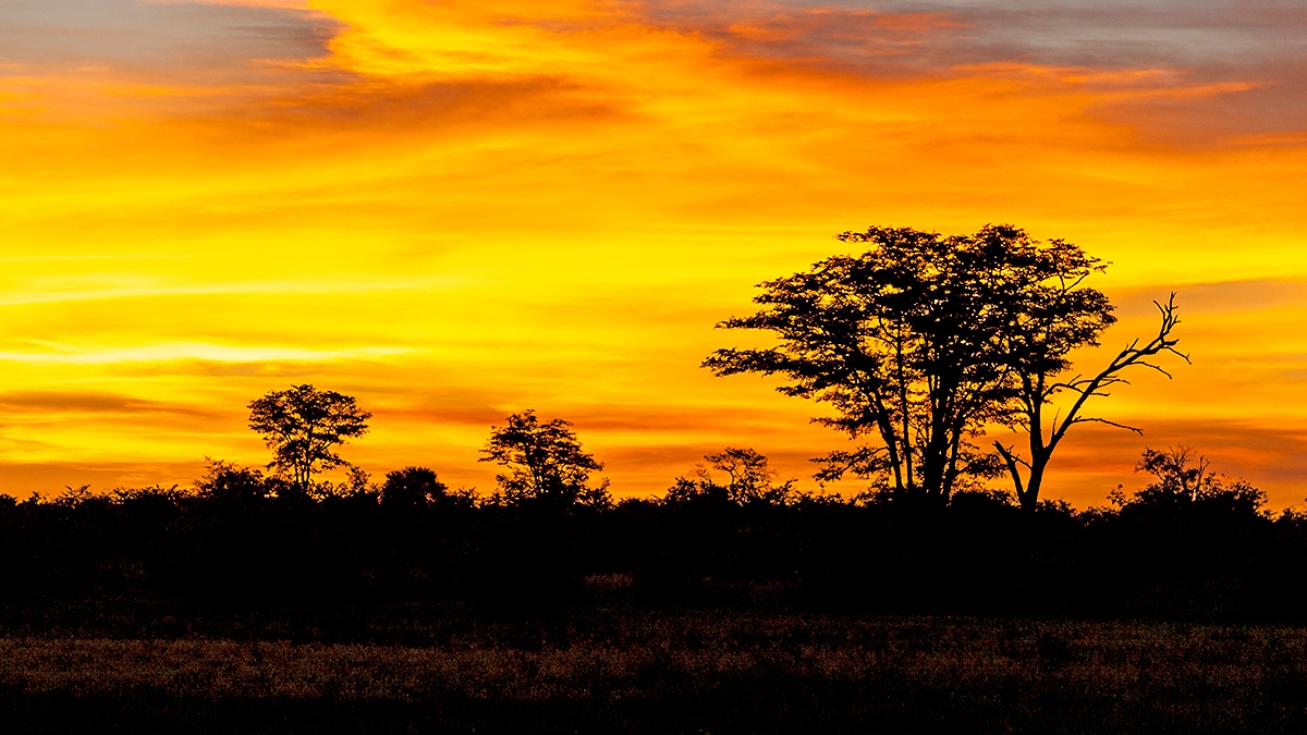 Sunset near Lebala
