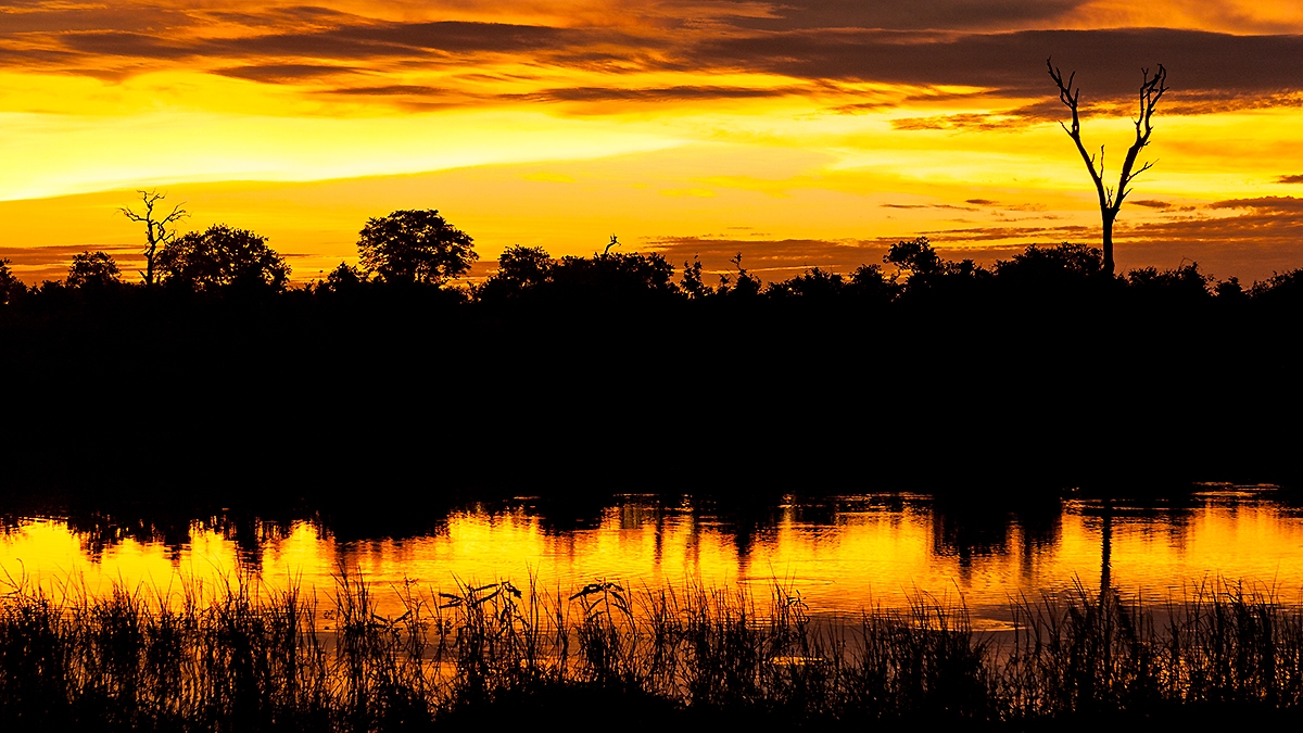 Sunset near Lebala