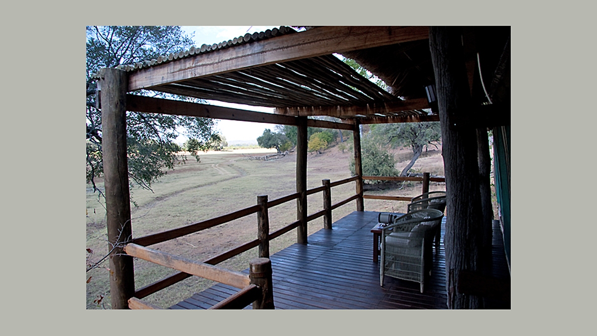 Deck of a permanent tent