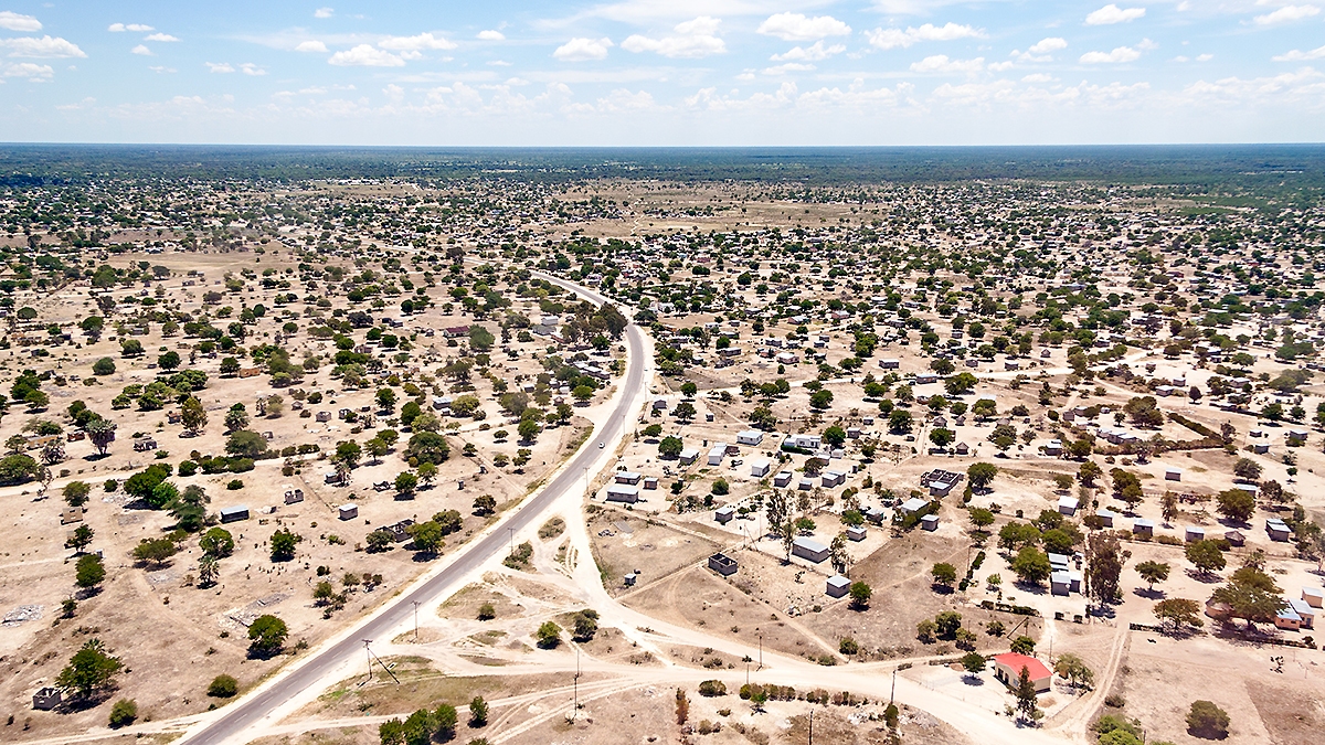 Approaching Maun airport, Botswana