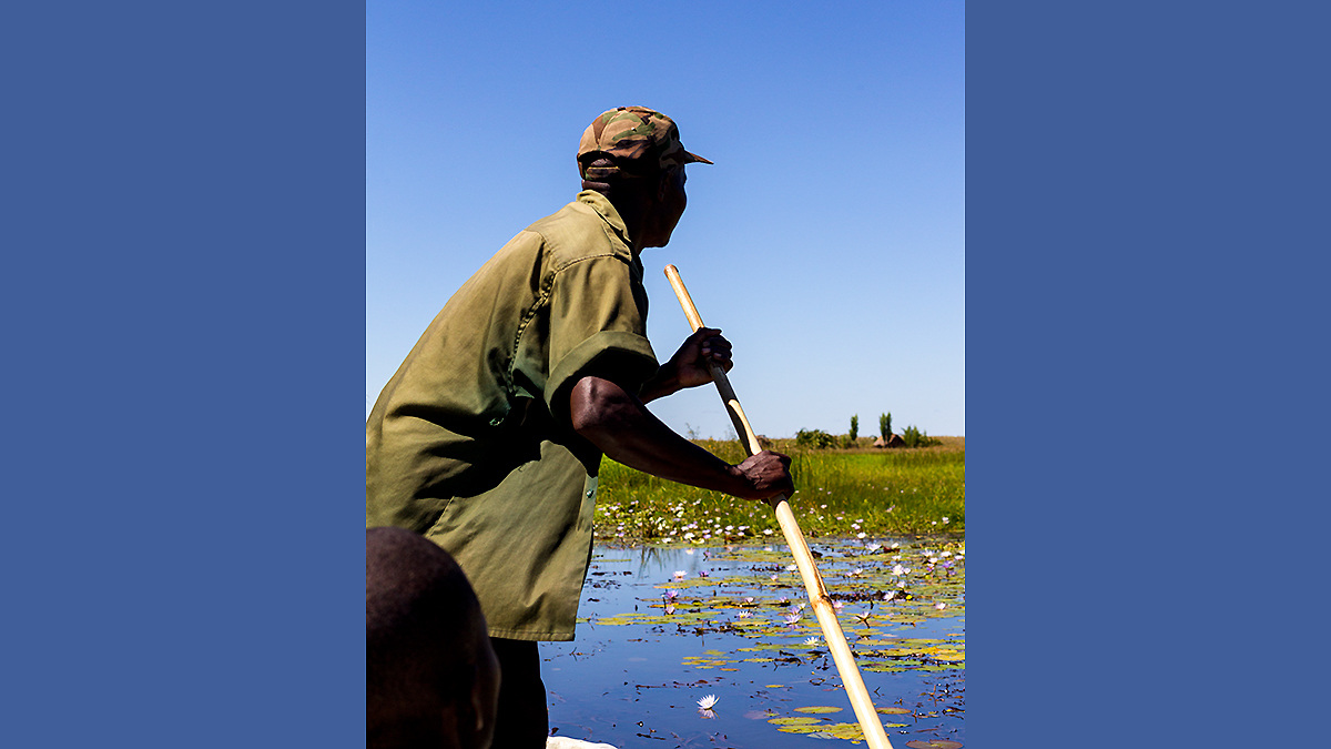 Approaching Shoebill Island Camp