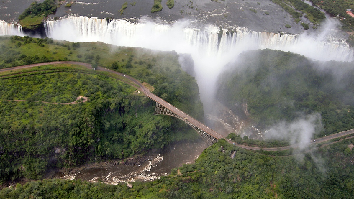 Eastern half of the Victoria Falls
