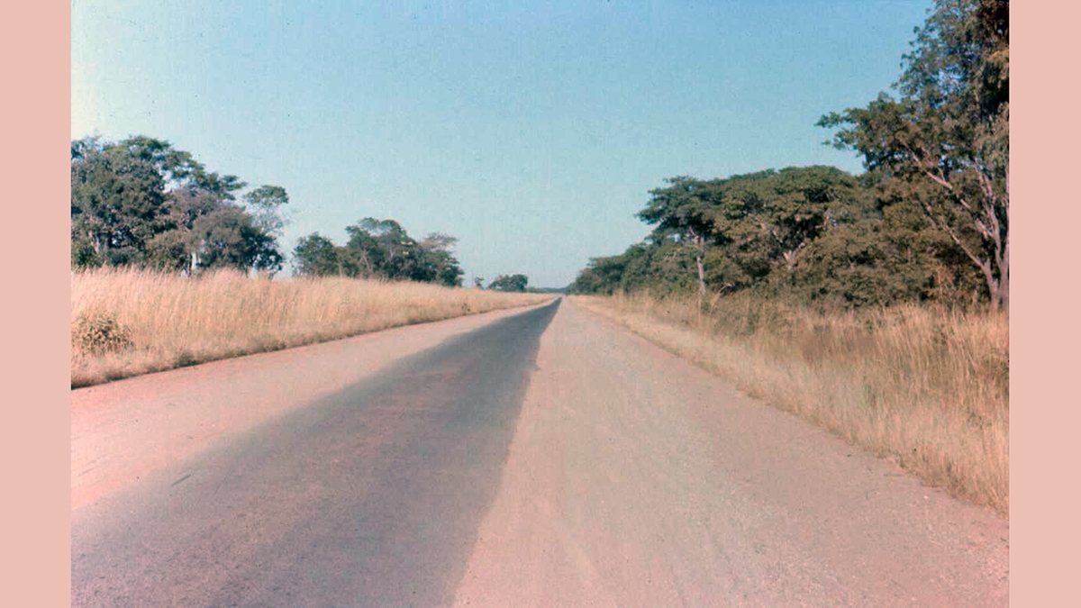 Strip road on Lusaka-Livingstone route